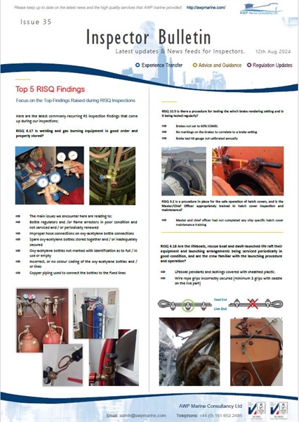 AWP Marine Inspectors Newsletter