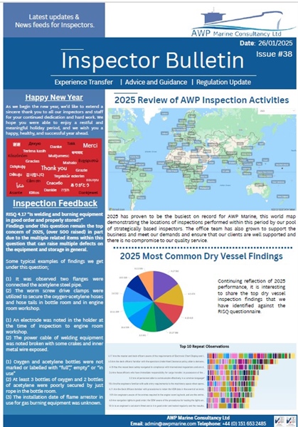 AWP Marine Inspectors Newsletter